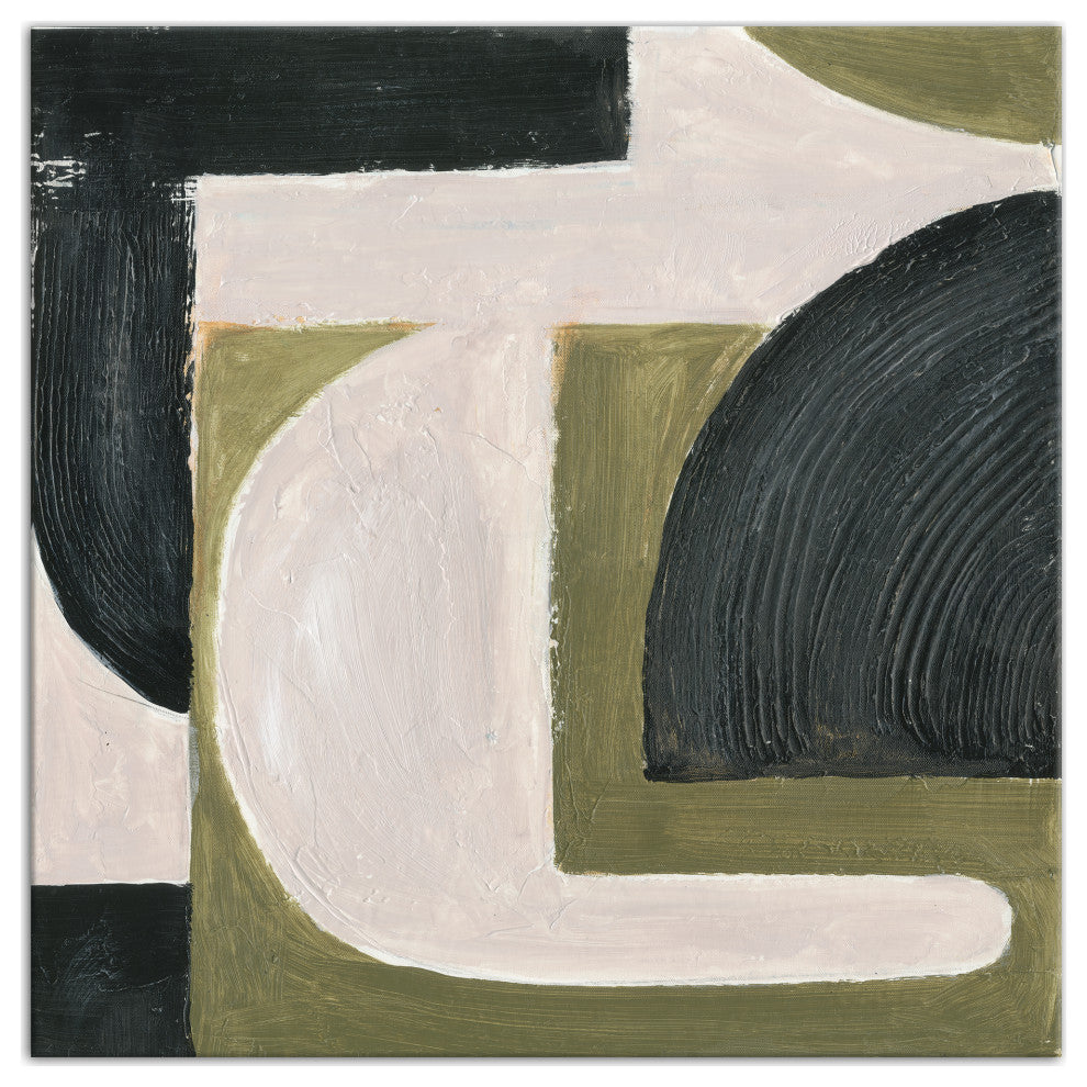 Abstract With Green 36 x 36 Canvas Wall Art