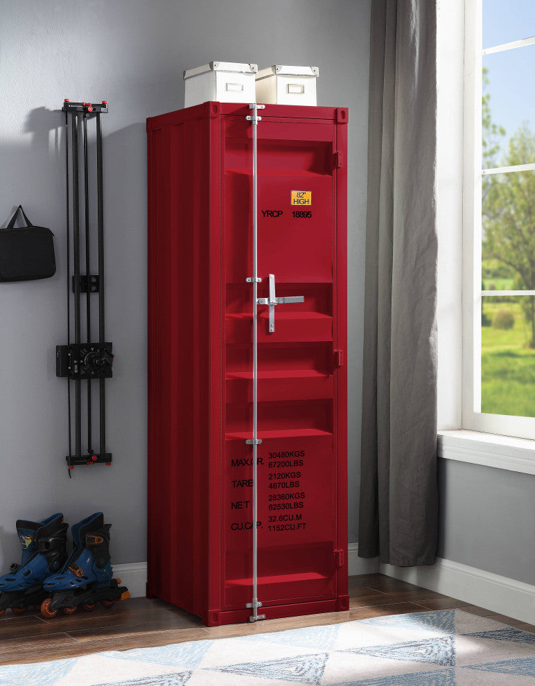 ACME Cargo Wardrobe With 1 Door, Red