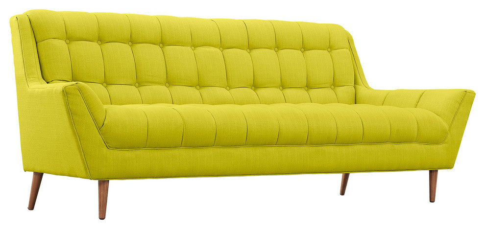 Modern Contemporary Fabric Sofa , Green, Fabric