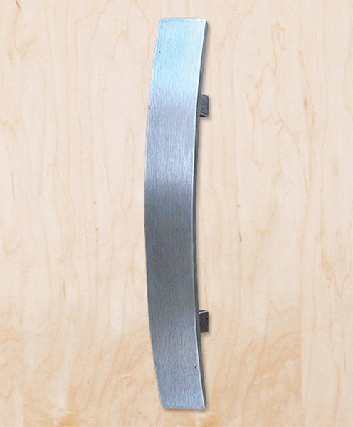 Arc 12" Entryway Door Pull, Polished Pewter