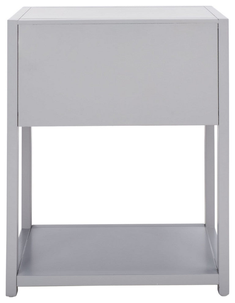 Safavieh Yudi 1 Drawer 1 Shelf Nightstand, Grey