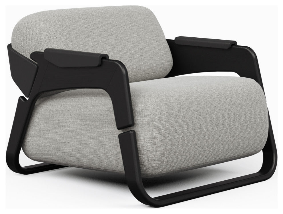 Hermes Accent Chair, Ebano, Black
