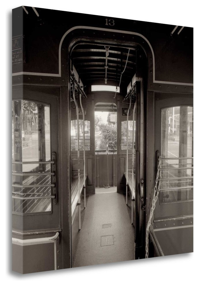 "Cable Car Interior - 3" By Alan Blaustein, Giclee Print on Gallery Wrap Canvas