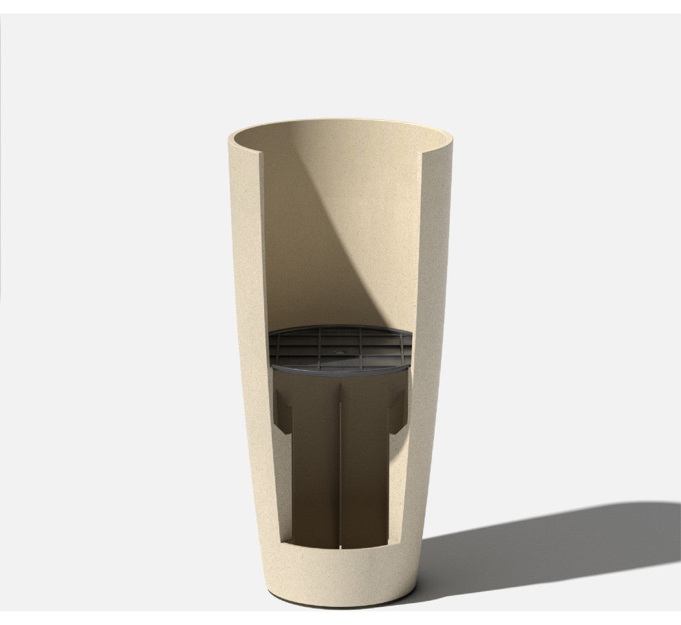 Veradek Pure Series Selena 28" Planter, Sand, 28 in. - One Pack