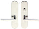 Frankfurt Lever, Tubular Passage, Privacy Bolt, LH, Polished Stainless Steel
