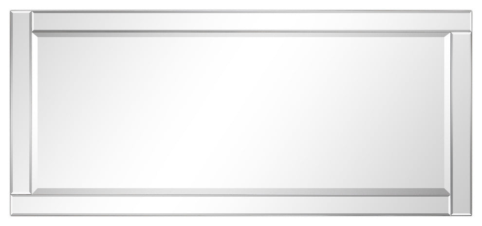 Modern Beveled Wall Mirror, 24"x54"