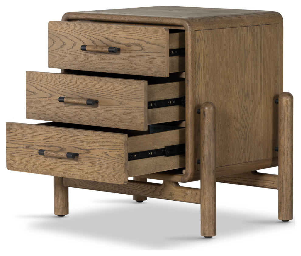 Caroline Nightstand-Smoked Oak