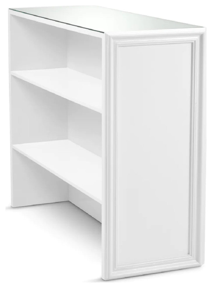 White Ribbed Bar Cabinet, Eichholtz Roland