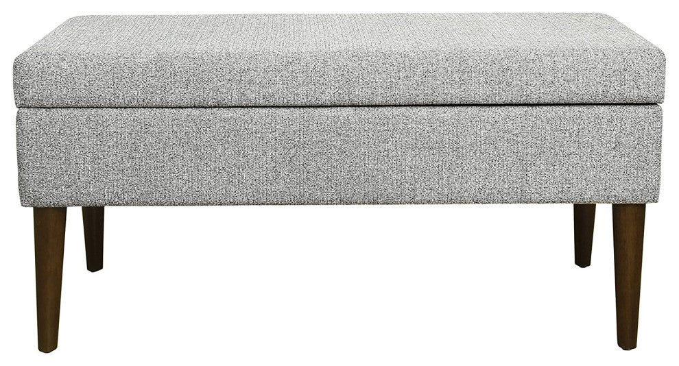 Large Ottoman Bench with Storage for Living Room & Bedroom, Ash Gray