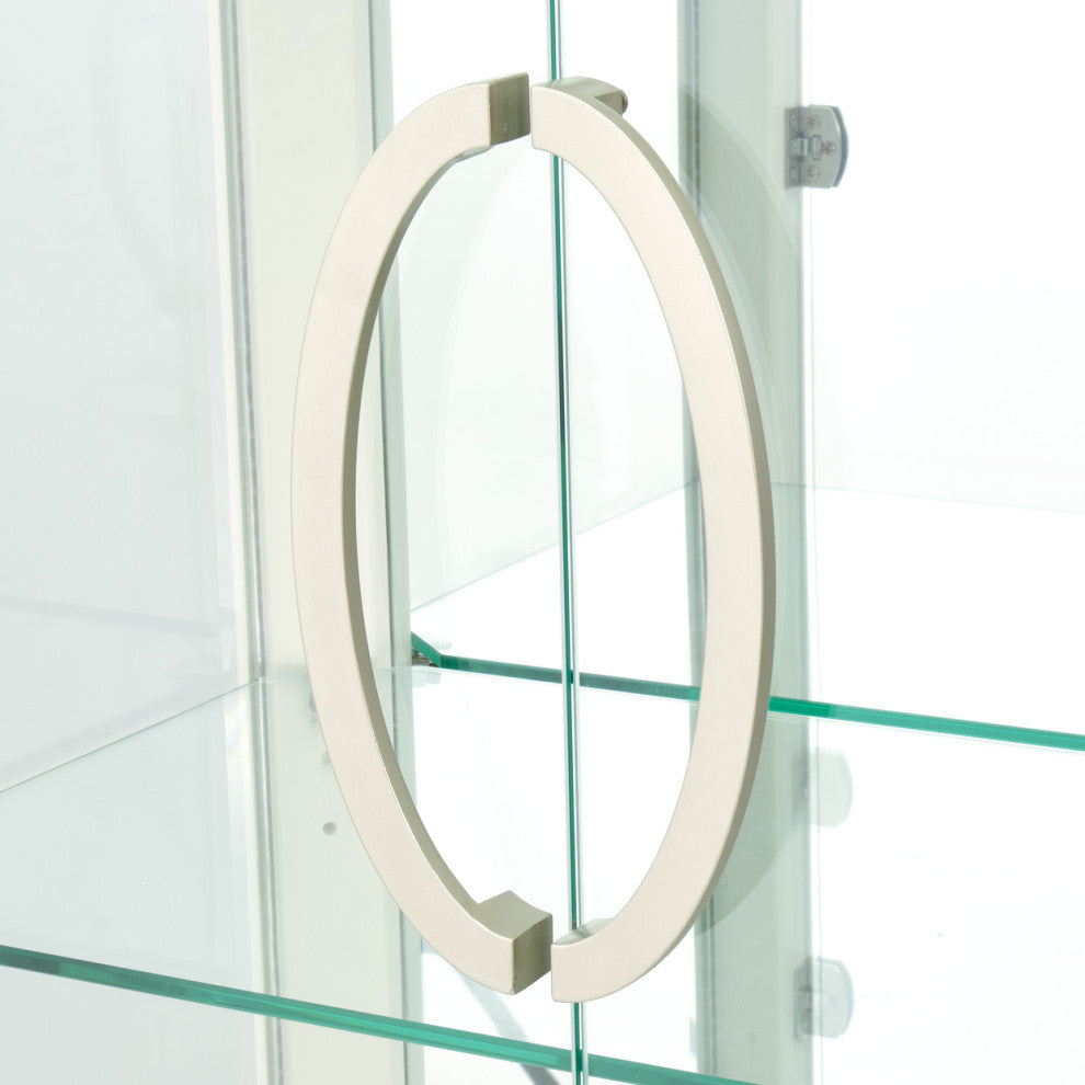 London Place Display Cabinet - Creamy Pearl