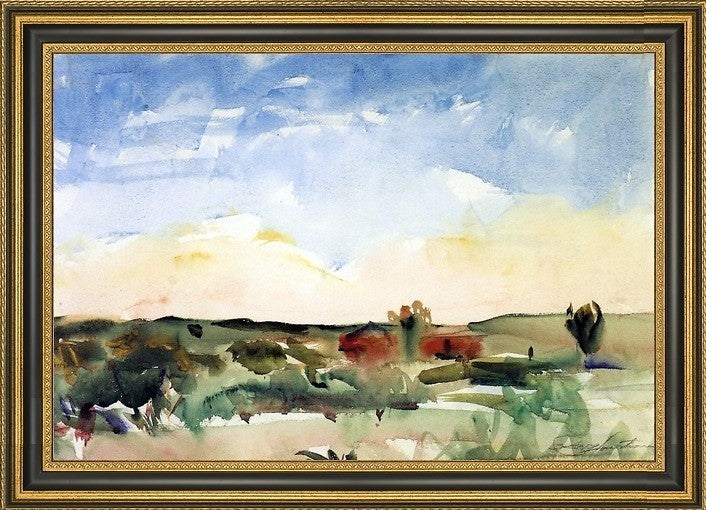 Charles Webster Hawthorne The Desert Framed Premium Canvas Print, 18"x27"