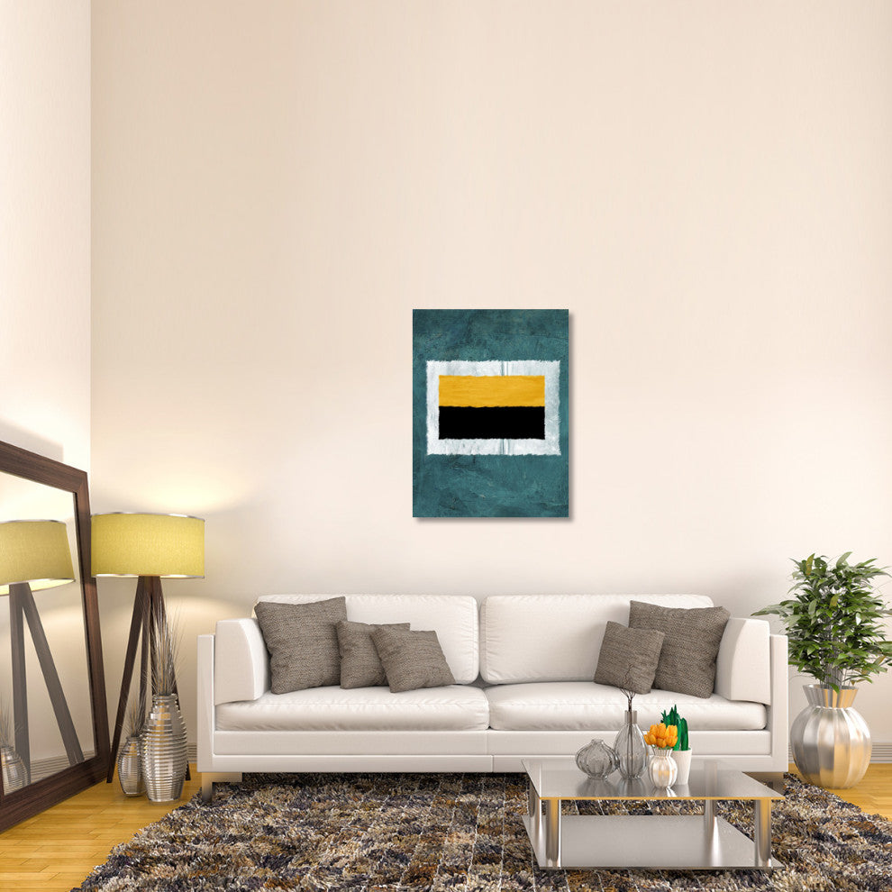 "Green And Yellow Abstract Theme 5" Fine Art Print
