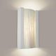 Meadow Wall Sconce, White Gloss and White Frost, Bulb Type: E12