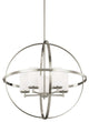 Generation Lighting Lighting 5-Light Chandelier, Incandescent, Brushed Nickel