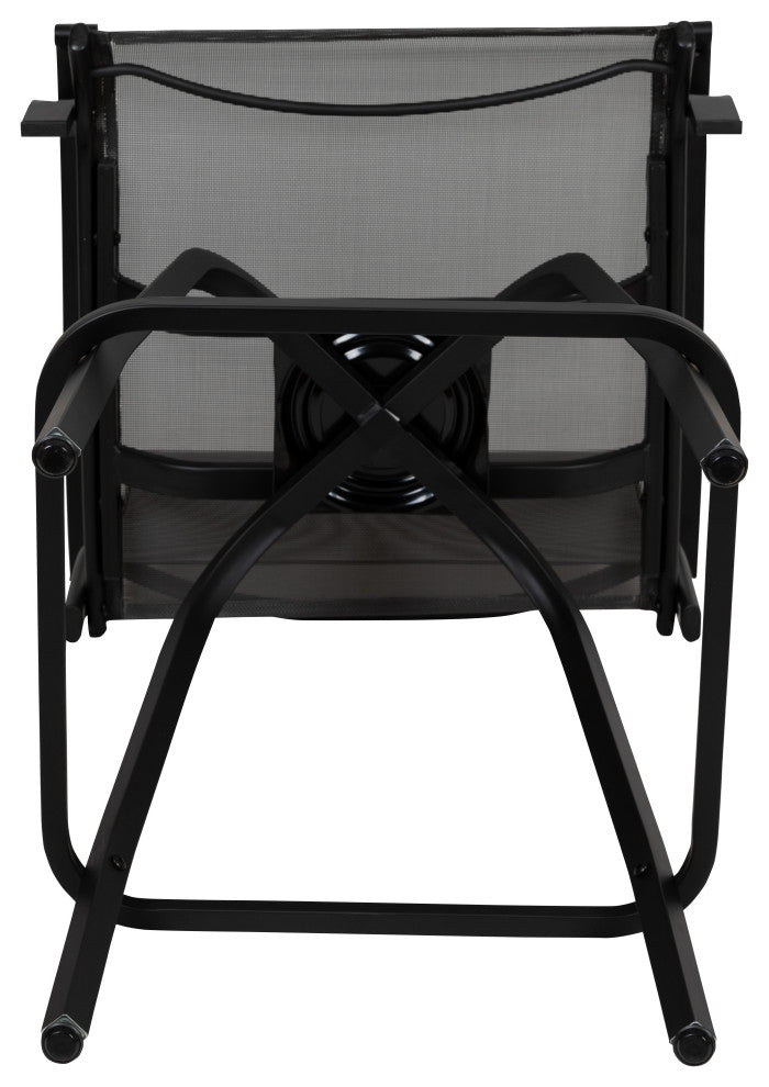 Outdoor Stool - 30 inch Patio Bar Stool / Garden Chair (Set of 2), Gray