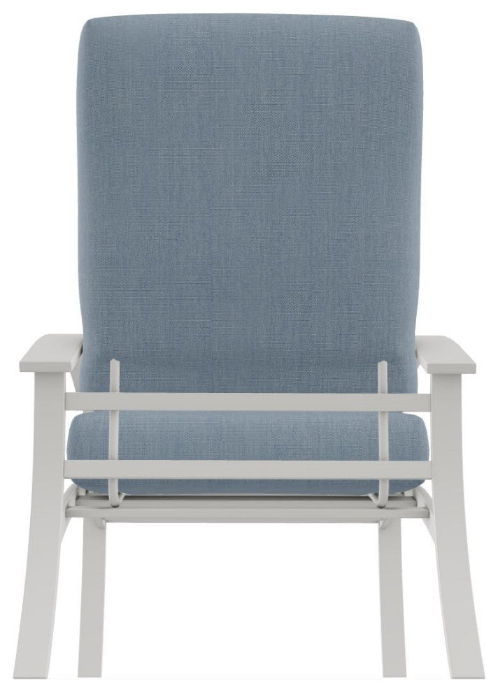 Belle Isle Cushion Deep Seating Outdoor Armchair, Canvas Haze/Snow