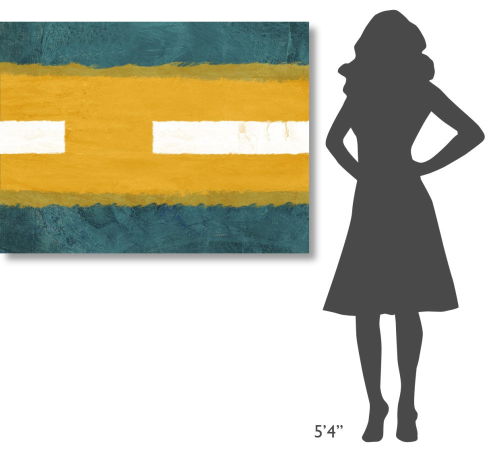 "Green And Yellow Abstract Theme 1" Fine Art Print