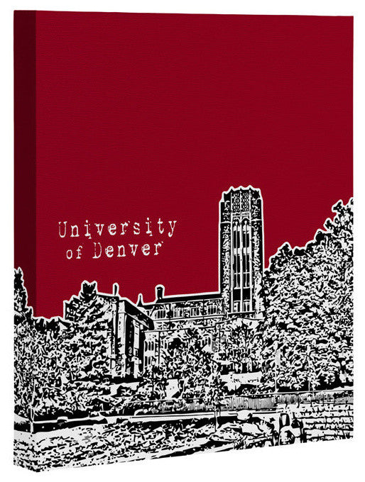 Deny Designs Bird Ave University of Denver Red Art Canvas