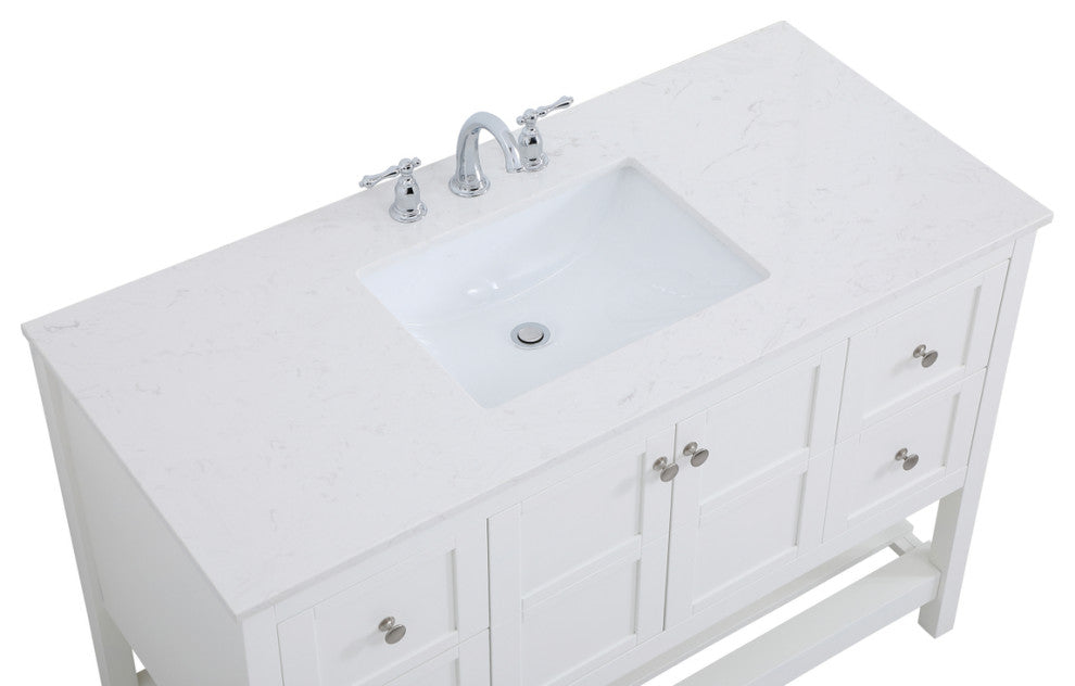 Tucker White 48" Single Sink Bathroom Vanity