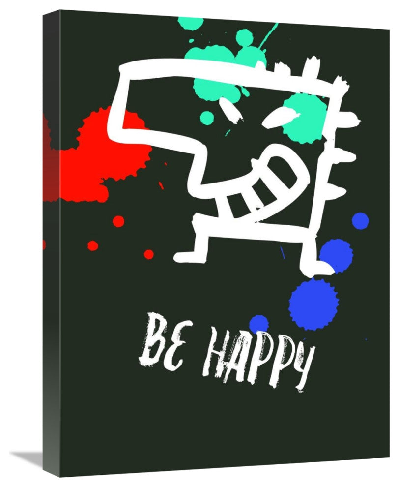 "Be Happy Poster 2" Fine Art Print