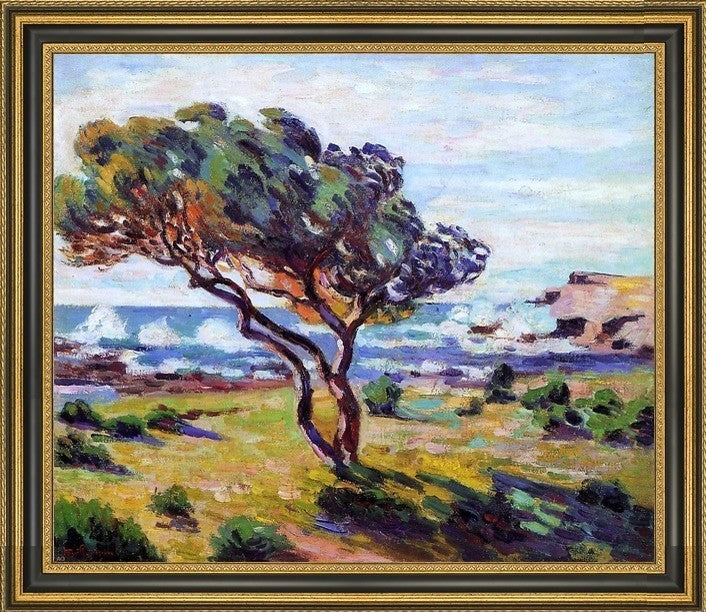 Armand Guillaumin Gust of Wind- Le BruscFramed Premium Canvas Print, 16"x20"