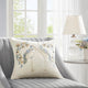 Croscill Home Florio Crane Embroidered Square Pillwo 18x18