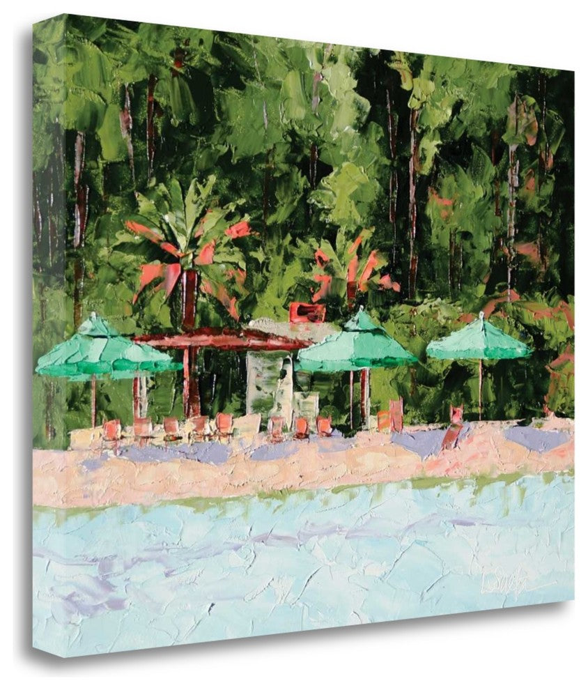 "The Beach Club" By Leslie Seata, Giclee Print on Gallery Wrap Canvas