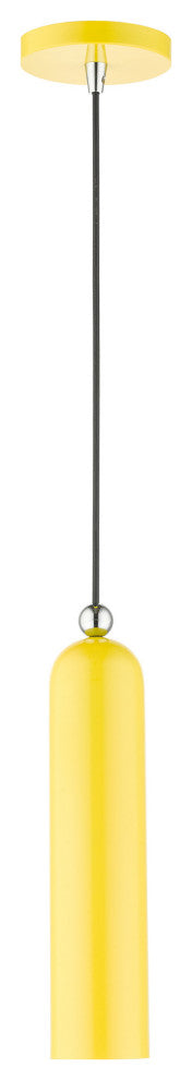 Shiny Yellow Mid Century Modern, Minimal, Urban, Scandinavian Pendant