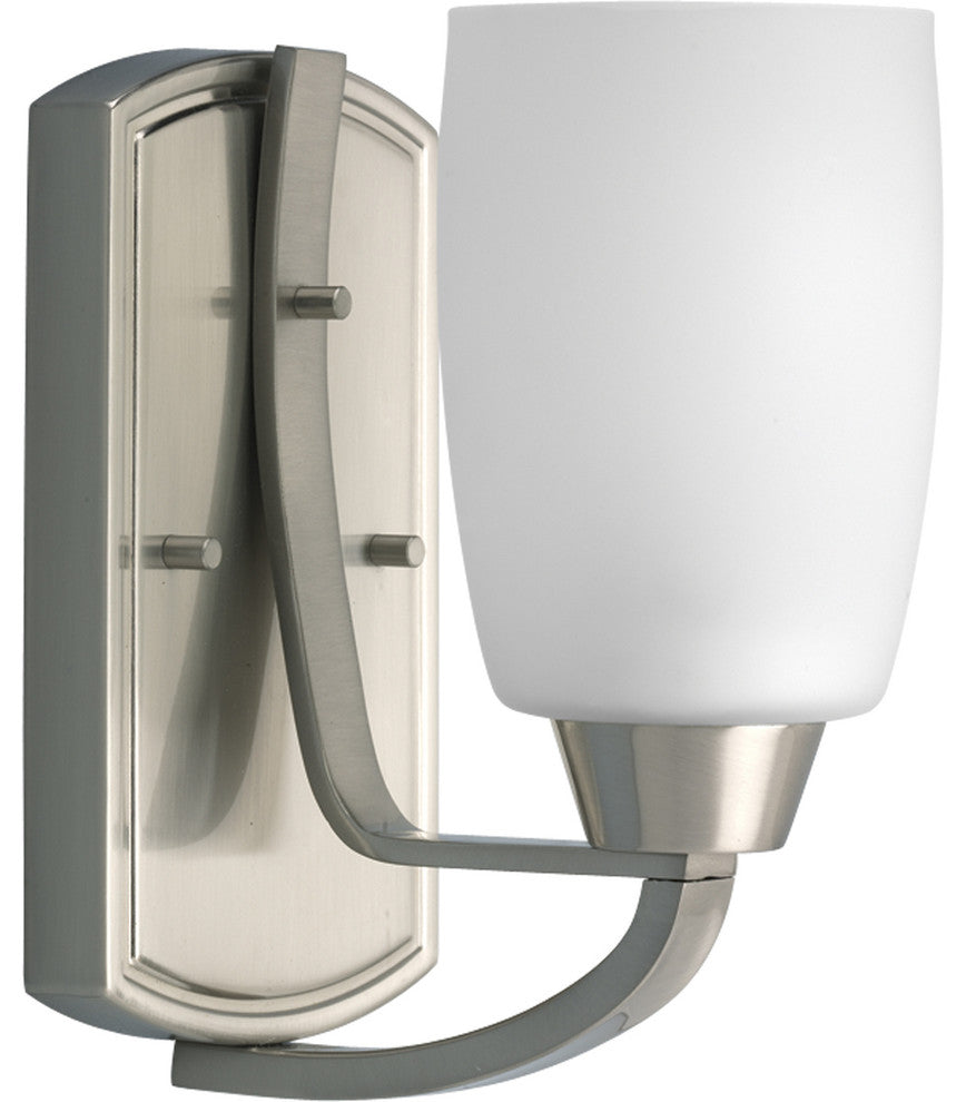 Progress Lighting 1-100W Medium Bath Bracket, Brushed Nickel