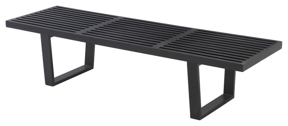 Modern Classics Wood Bench 60", Black