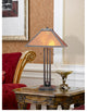 60W Table Lamp with Mica Shade, Matte Black Finish, Mica Shade
