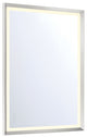 Artell Vertical Mirror - 30" x 42", Brushed Silver