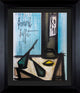 Bernard Buffet Original Lithograph 1968, Still Life With Bottle, Framed