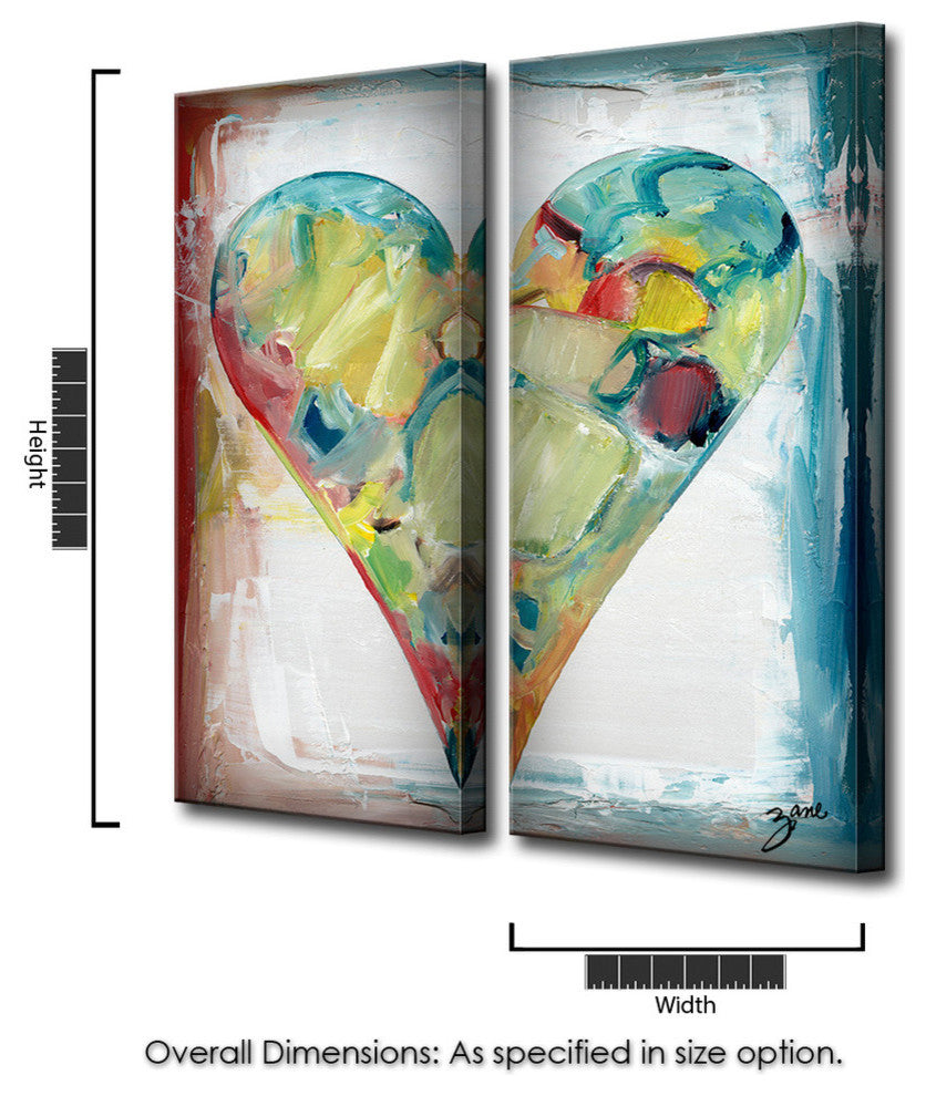 Heartwork "Daniel" 2-Piece Canvas Art Set, 30"x12"