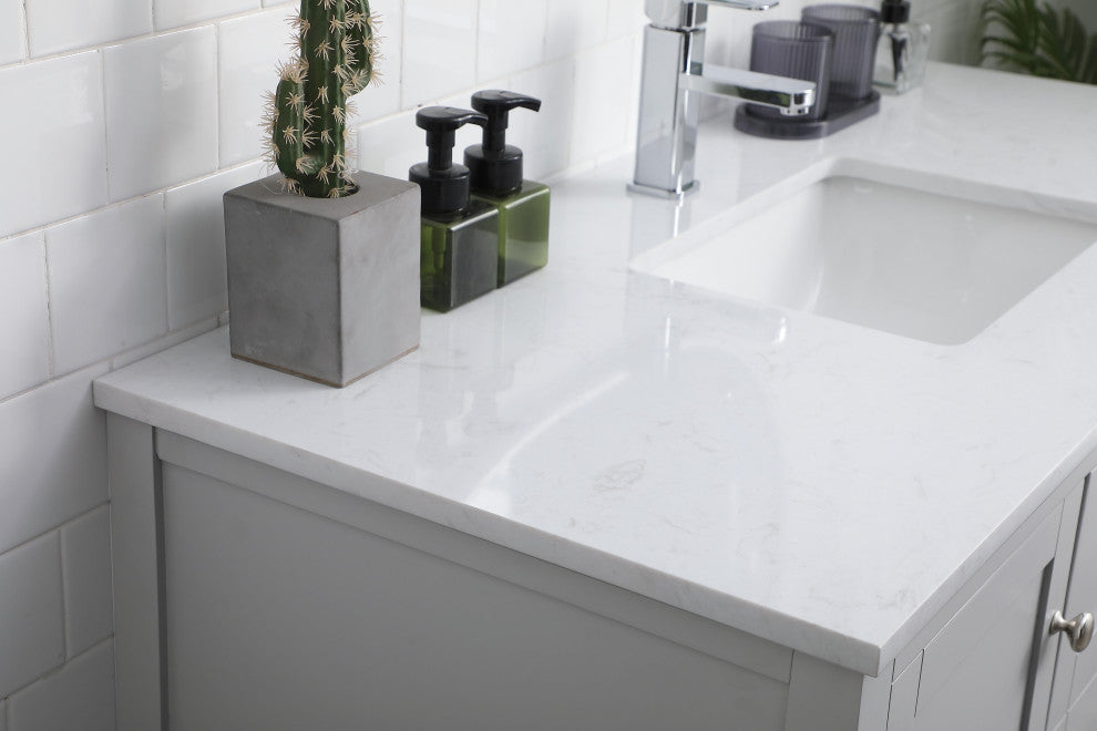 48" Single Bathroom Vanity, Grey
