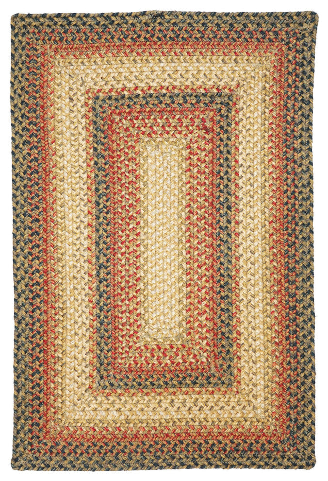 Homespice Decor Russet Jute Braided Rug 6'x9' Rectangular