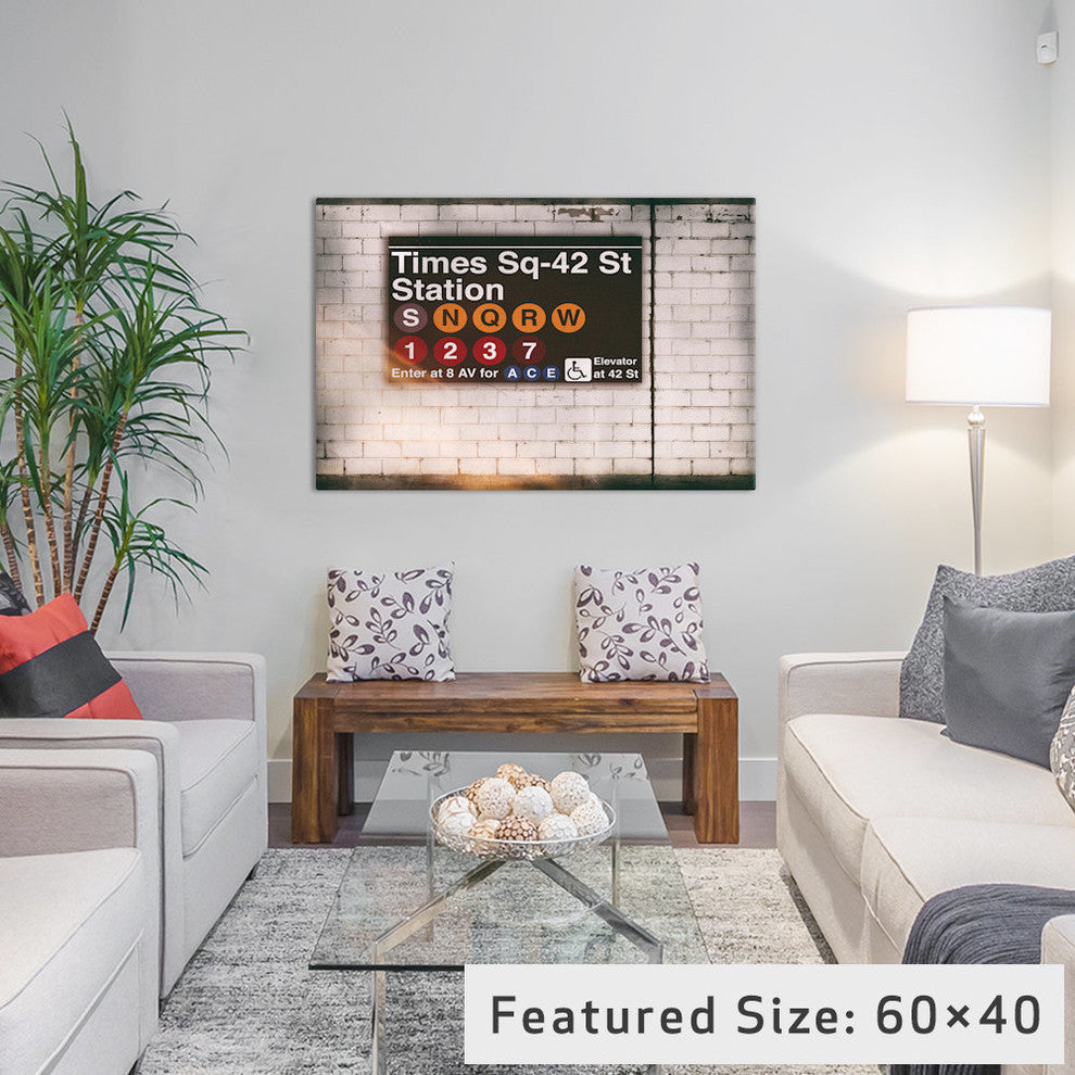 "Subway Times Square 42 St Station" by Philippe Hugonnard, 40x26x1.5