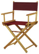 018" Director's Chair Natural Frame-Burgundy Canvas