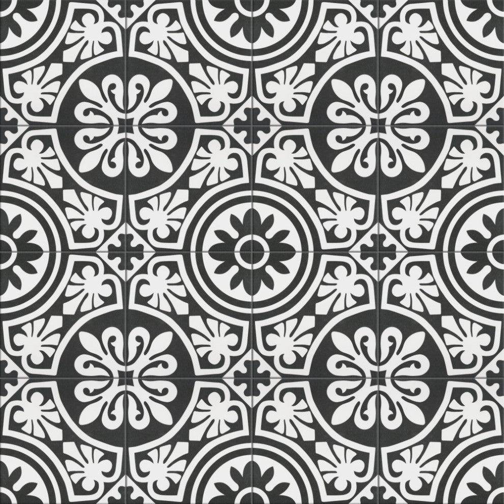 Majestic Tiena Black Porcelain Floor and Wall Tile