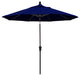 9' Aluminum Umbrella Auto Tilt Bronze, True Blue