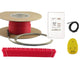 Electric Floor Warming Cable System With Touch Screen GFCI Thermostat, 75 Sq Ft