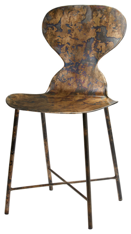 McCallan Metal Chair, Acid Washed Metal