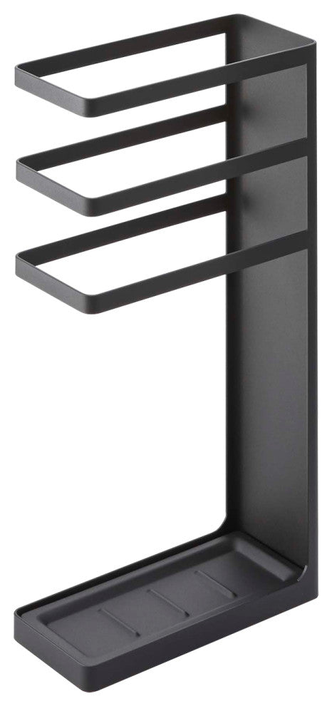 Layer Geometric Umbrella Stand, Black