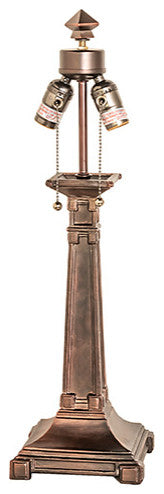 Meyda Lighting 48223 24" Blocks Mission Base/2LT"V"