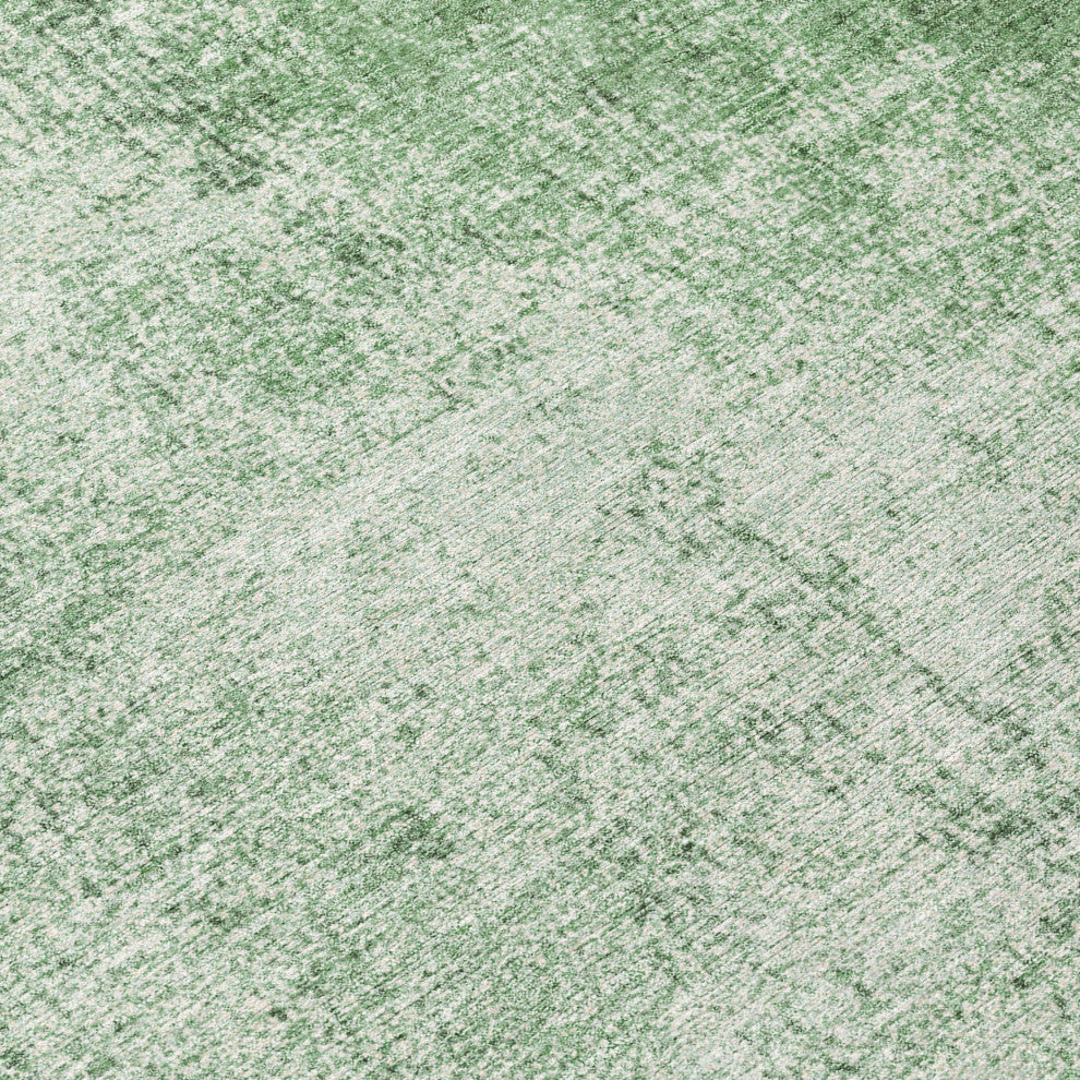 Machine Washable Indoor/Outdoor Chantille ACN1903 Green 2'3" x 7'6" Runner Rug