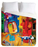 Deny Designs Robin Faye Gates Sylvia Needs Eggs Duvet Cover - Lightweight