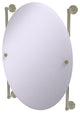 Waverly Place Oval Frameless Rail Mounted Mirror, Polished Nickel