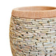 Peach Pebble Stacked Round Planter