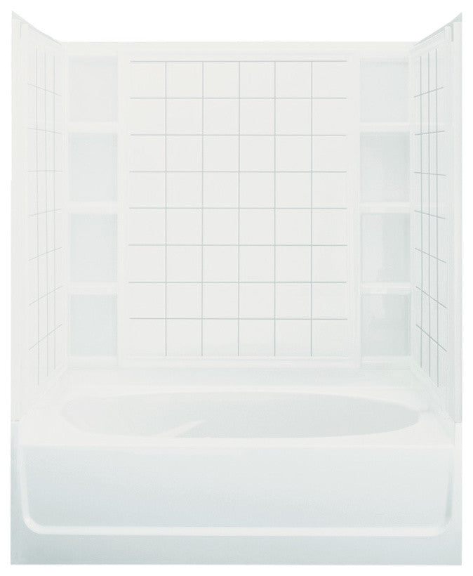 Sterling Ensemble Afd 60"x36"x16" Vikrell Right-Hand Shower Kit, White