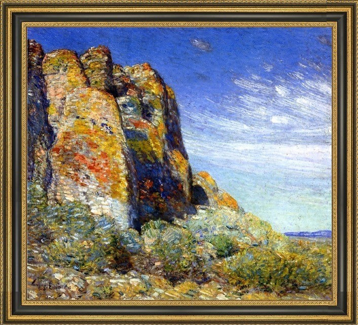 Frederick Childe Hassam Harney DesertFramed Premium Canvas Print, 16"x20"